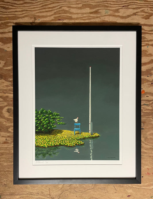 Den blå stol og flagstang  (DECEMBER TILBUD 2025)