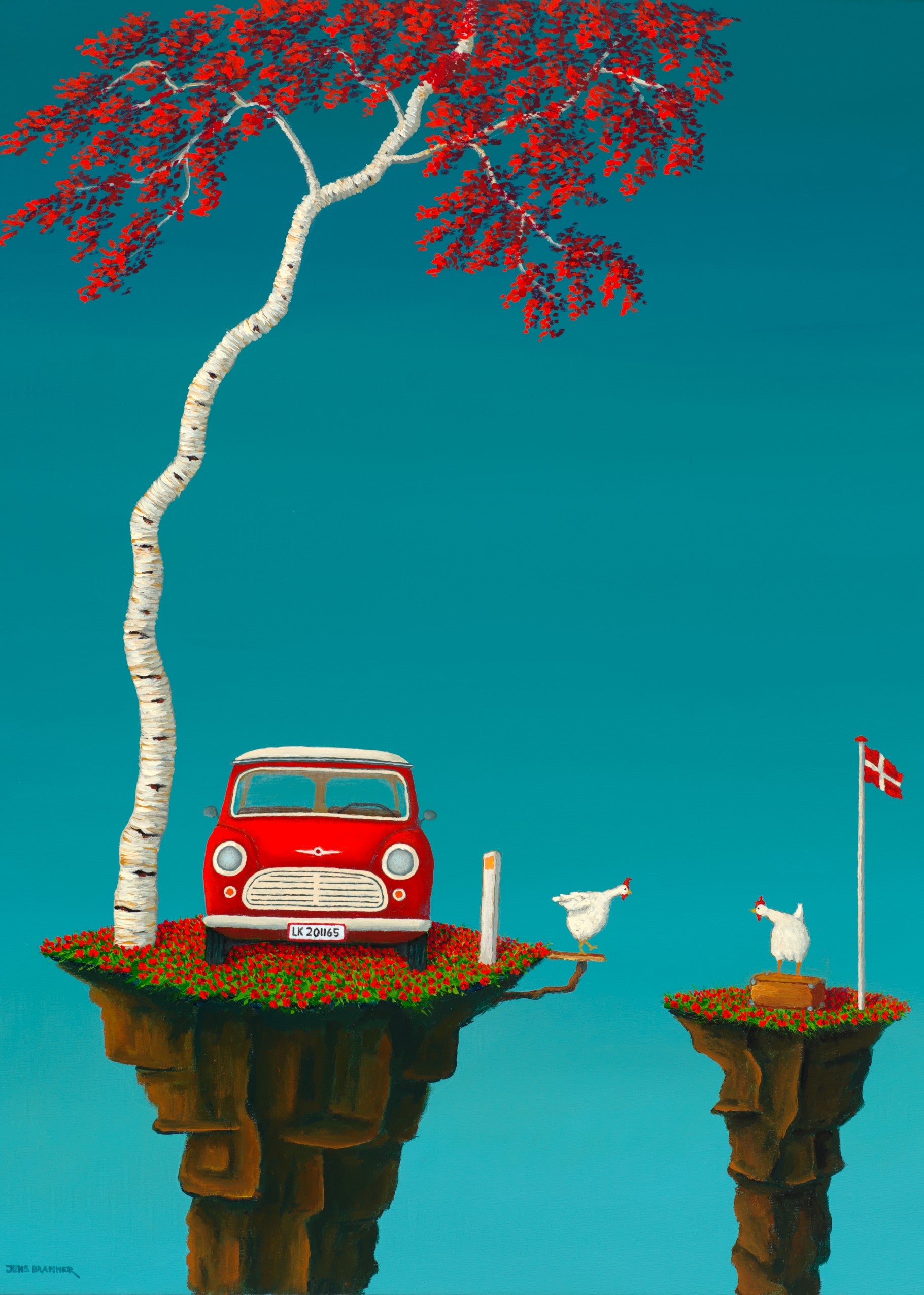 Kunstpostkort – "Jeg har fødselsdag i dag" – Jens Brammer – A5