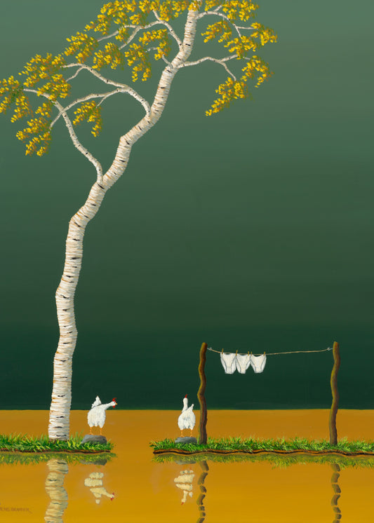 To høns og tre trusser